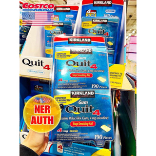 HOẢ TỐC Kẹo singum cai, giảm thèm thuốc lá Gum Quit 4 Kirkland Signature Của Mỹ🇺🇸