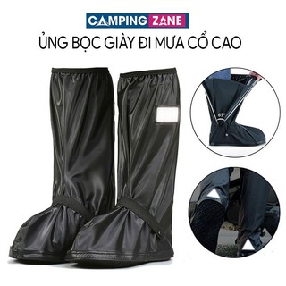 Ủng Đi Mưa Bọc Giày Đi Mưa Cổ Cao Với Chất Liệu Nhựa PVC 2 Lớp Cao Cấp
