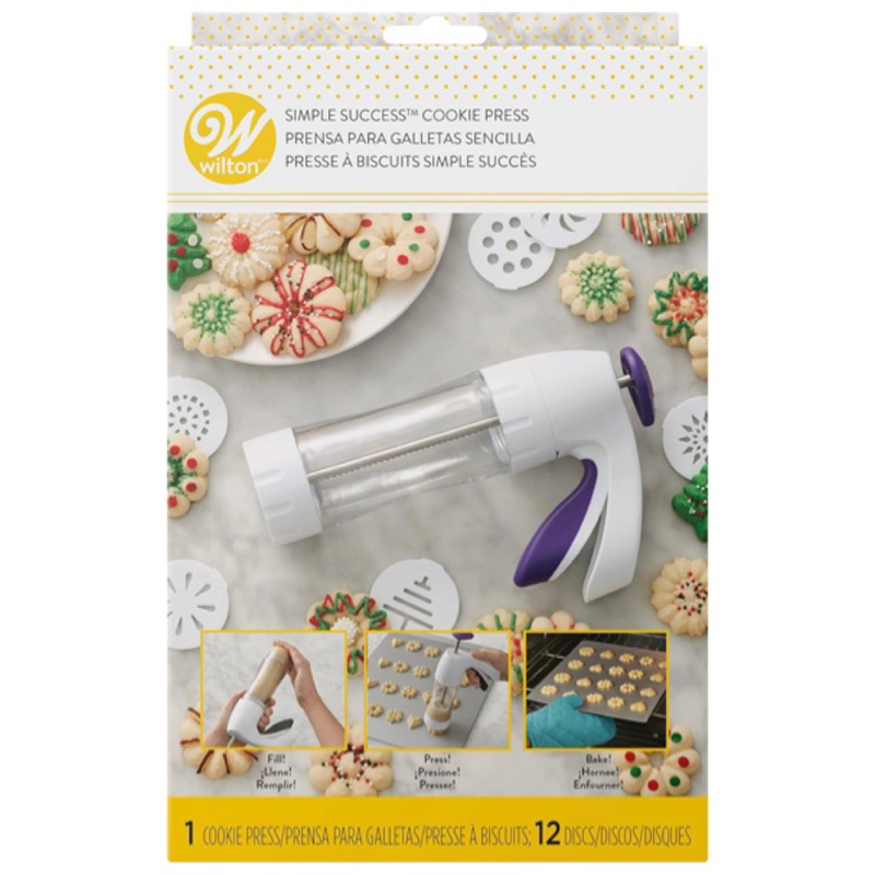Bộ cookie press làm bánh qui wilton