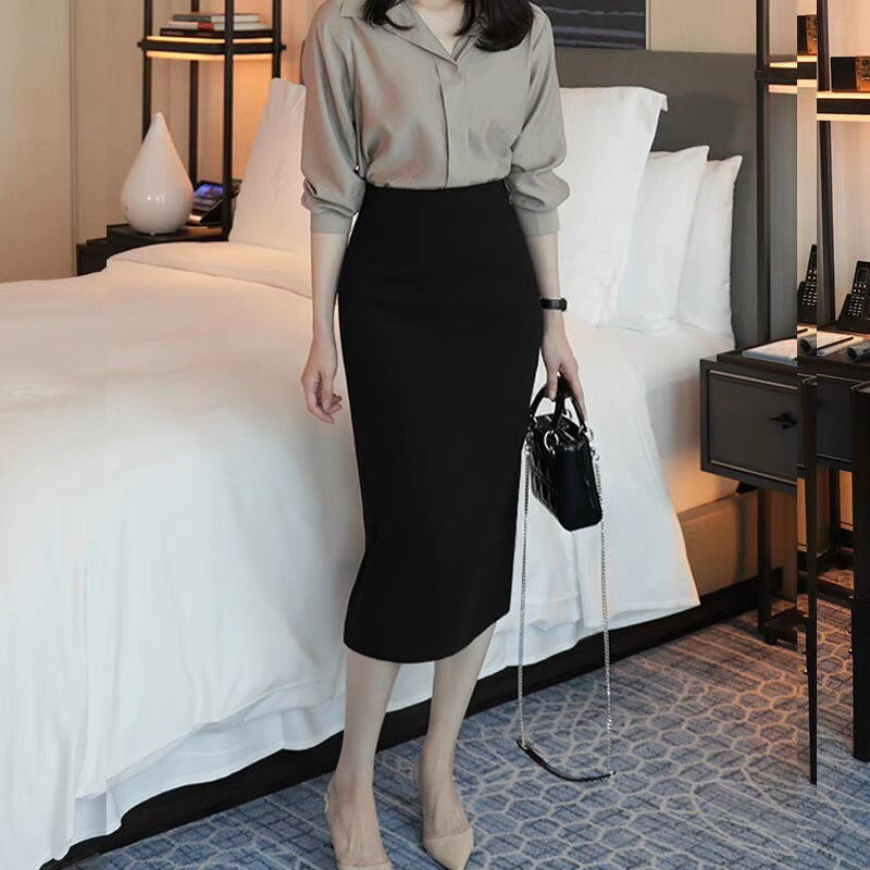 CHÂN VÁY BÚT CHÌ CHẤT DÀY DẶN CO GIÃN 4 CHIỀU MP186 | BigBuy360 - bigbuy360.vn