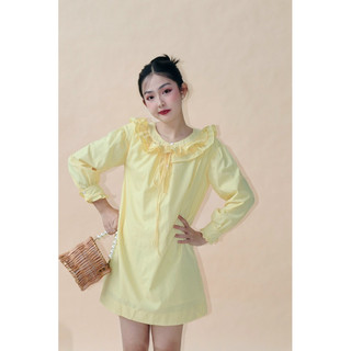 Joie dress đầm babydoll cổ bèo ebublio