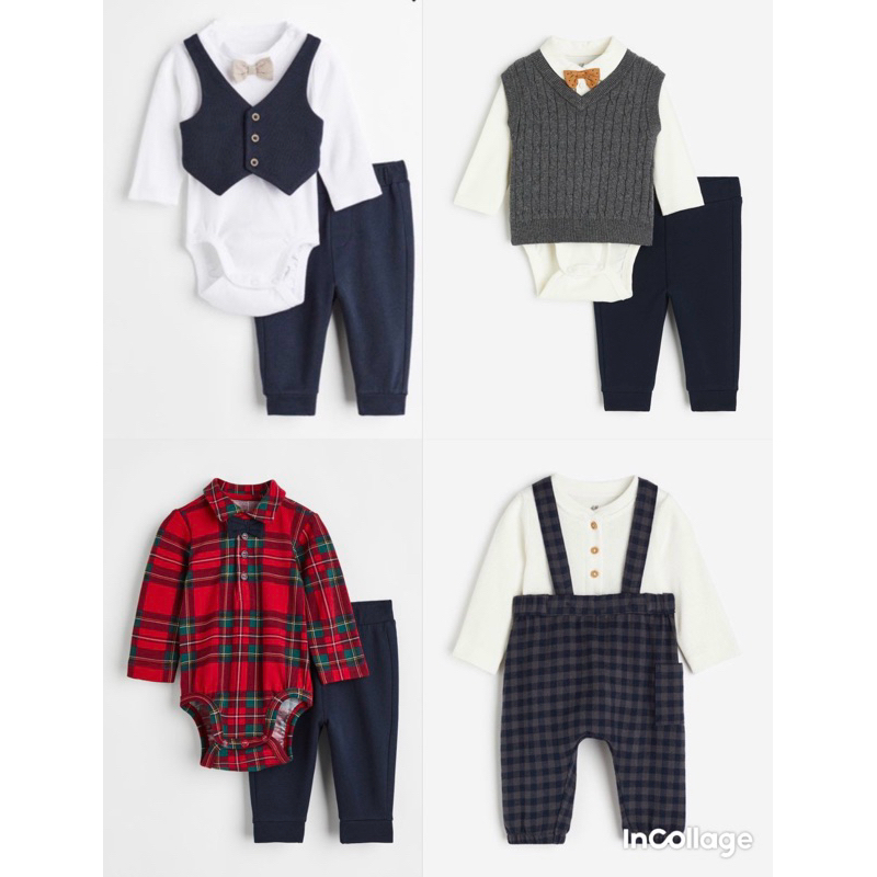 (020)Set công tử cho bé sơ sinh H&M