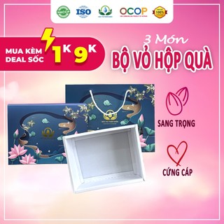 Vỏ hộp quà + Túi xách giấy sang trọng của Siêu thị thiên nhiên, vỏ quà tết Mộc Sắc