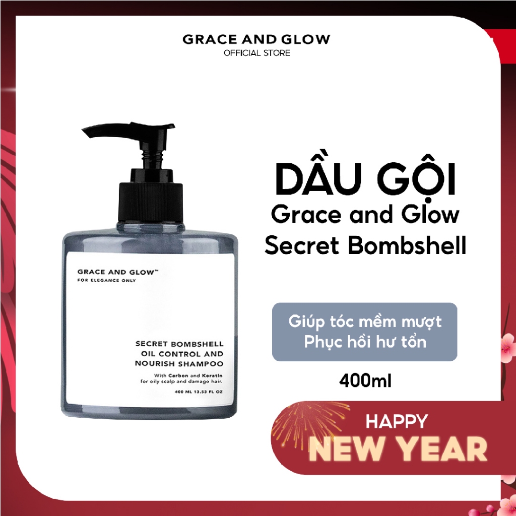 Dầu gội kiềm dầu Grace and Glow Secret Bombshell Anti Oil and Repair Solution Shampoo 400ml