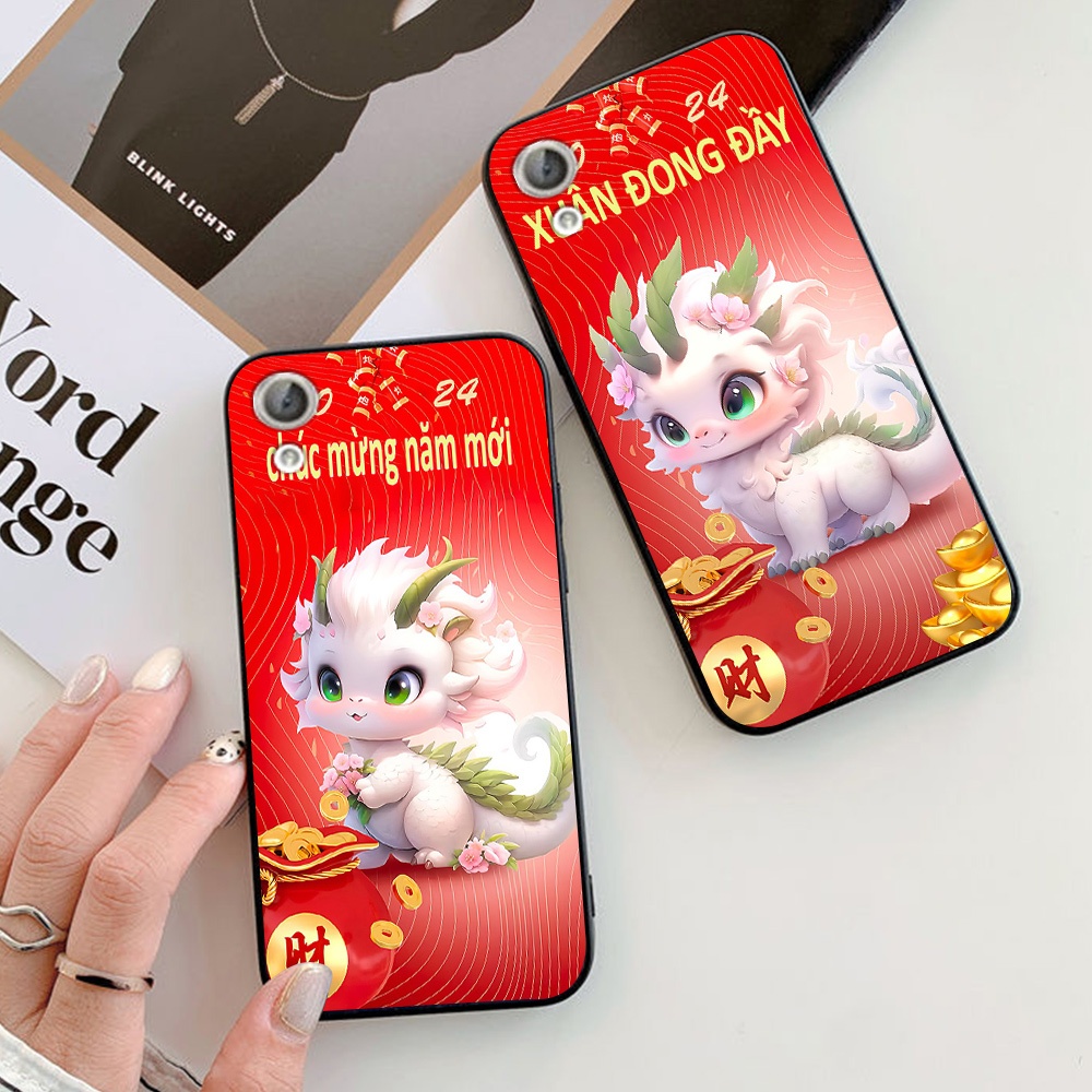 ốp lưng huawei y6 ii / y6ii in hình bộ rồng tết cute