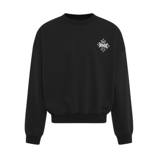 Áo Sweaters Maverik Cross Logo form Crop / Đen
