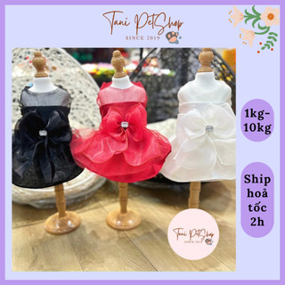 Đầm cho chó mèo - đầm công chúa đầm mặc đám cưới cho chó mèo - quần áo thú cưng cao cấp tanipetshop