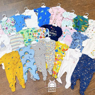 Sleepsuit CARTER’S NÚT GÀI, TAY DÀI KHÔNG VỚ 3-18m, bodysuit bộ đồ ngủ dài tay cho bé trai bé gái
