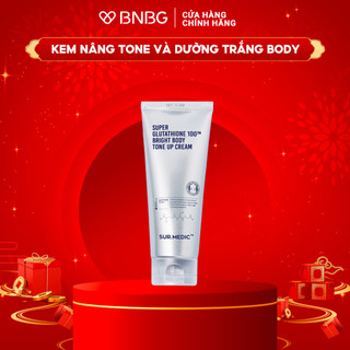 Kem Nâng Tone Da Toàn Thân SURMEDIC Super Glutathione 100TM Bright Body Tone Up Cream 150ml