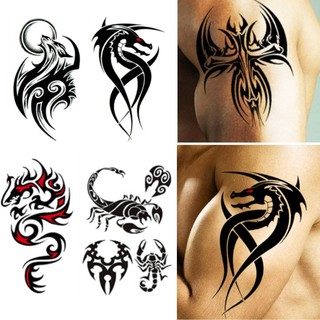 Hình xăm dán rồng bò cạp | hình xăm chống nước | tattoo xăm tạm thời | hình dán chống nước