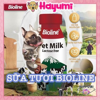 SỮA BÒ TƯƠI PHA SẴN 220ML BIOLINE KHÔNG CHỨA LACTOSE - HAYUMI