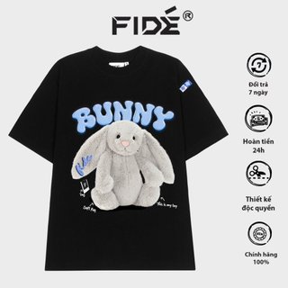  Áo thun FIDE BUNNY unisex form rộng cổ tròn BUNNY - AT34