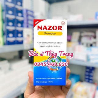 Dầu gội sạch gầu, mượt tóc, giảm nấm nazor shampoo - 100ml