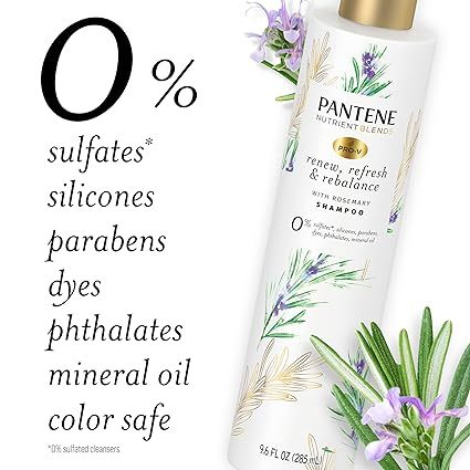 Dầu gội và xả cân bằng độ ẩm, bảo vệ màu Pantene Nutrient Blends PRO-V with Rosemary 285 mL