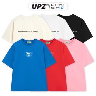 UPZ Áo Thun Cotton Unisex Logo UPZSTUDIO 3 Dòng (6 Màu)