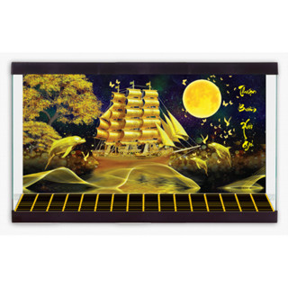  Tranh Dán Bể Cá - Tranh Dán Hồ Cá - Tranh 3d Dán Bể Cá Thuận Buồm Xuôi Gió 