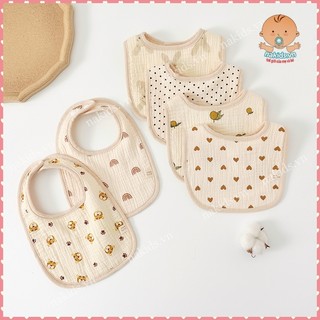 Yếm xô muslin, yếm chữ u chất liệu mềm mại cao cấp