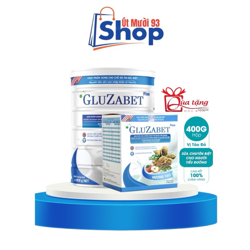 [Mua 1 tặng 1]Sữa tiểu đường gluzabet lon 800g chính hãng giá tốt HSD 24 tháng