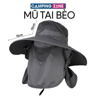 Mũ Tai Bèo, Nón Tai Bèo Kèm Khẩu Trang Che Cổ Chống Nắng Thích Hợp Đi Du Lịch Cắm Trại Dã Ngoại