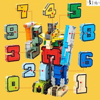 Đồ chơi lắp ráp số biến hình robot, bộ số lắp ghép robot cho bé thoả sức sáng tạo