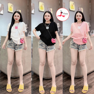 Áo Thun Thái Nữ Cotton 100%  Form Vừa 40~60kg, Phong Cách, Cá Tính, Độc Đáo 
