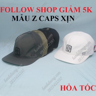 Nón kết hàng hiệu Z Caps mũ lưỡi trai nam cao cấp với chất liệu vải cotton trơn vá lưới xịn có khóa tăng giảm size