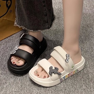 Dép Sandal ,dép bánh mỳ nữ kèm stick và quai hậu đi học đi chơi thời trang sang chảnh đế cao siêu mềm chống trơn