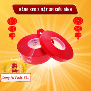 Băng keo 3m trong suốt - băng keo 2 mặt cường lực siêu dính - băng dính 2 mặt cường lực 3m cao cấp