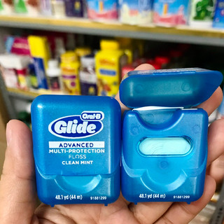 ❤ [Quận 3] Nhập Mỹ Chỉ Nha Khoa Oral B Oral-B Glide Floss Advanced 44m Bạc Hà Thơm Mát sợi tơ mềm mỏng êm sạch nướu
