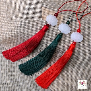 (Sale 9k) Tua rua hoa sen tam sinh tam thế ngọc bội hoa sen treo sáo cổ trang
