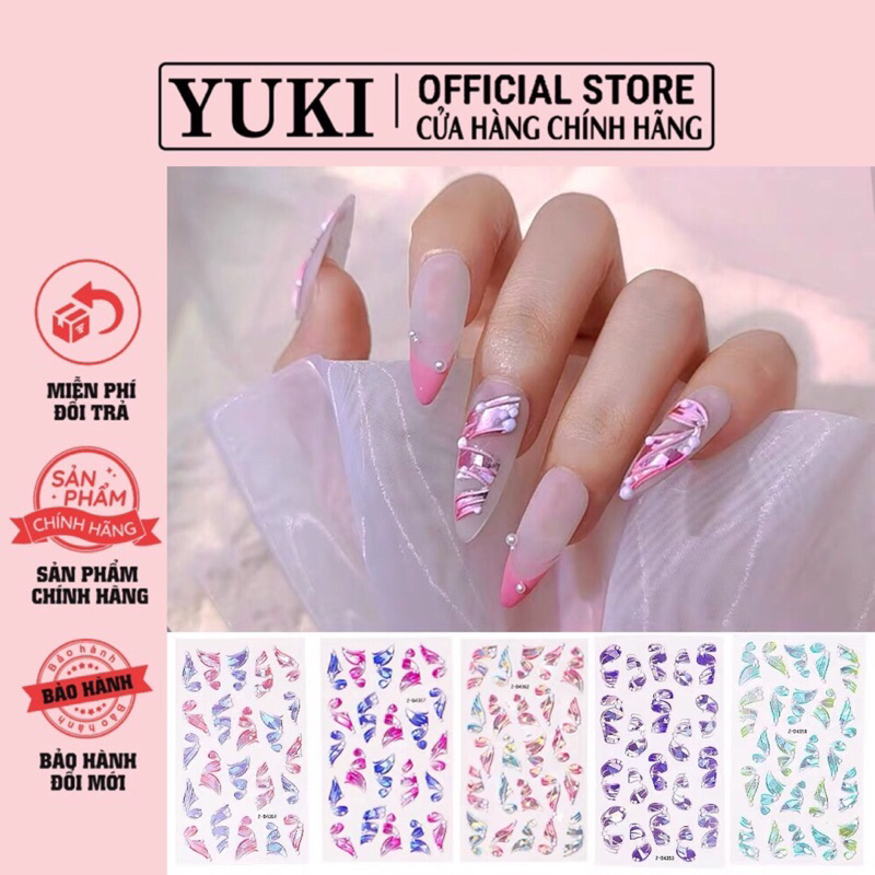 Sticker 5D lụa - sticker nổi - sticker dải lụa ngọc trai
