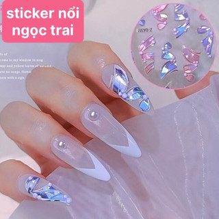 Sticker 5D lụa - sticker nổi - sticker dải lụa ngọc trai