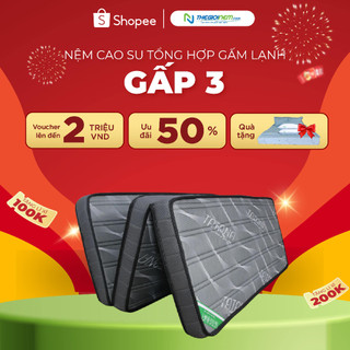Đệm cao su tổng hợp vải gấm lạnh gấp tatana