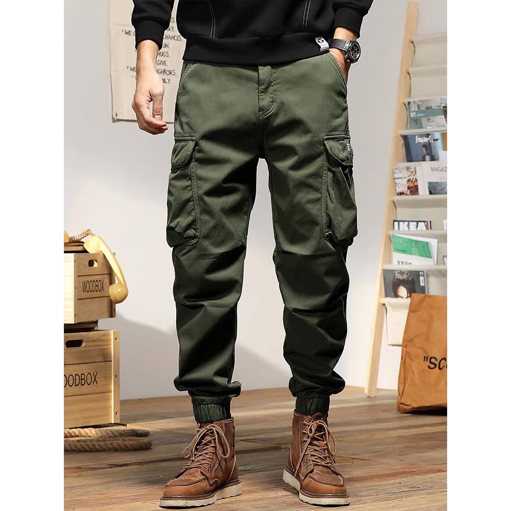 Quần jogger kaki nam túi hộp cao cấp- DM2