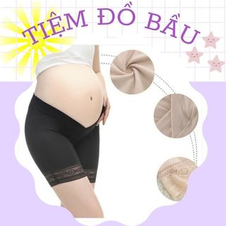 QUẦN MẶC TRONG VÁY CHO MẸ BẦU V73 CHẤT CO DÃN THOẢI MÁI THIẾT KẾ CẠP CHÉO CÙNG VIỀN REN VỪA XINH VỪA KÍN ĐÁO CHO MẸ
