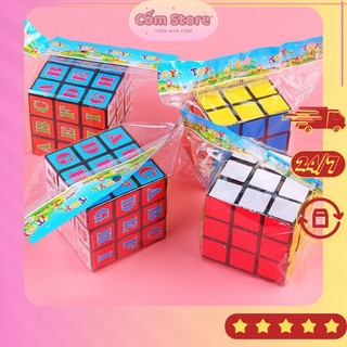 Đồ chơi rubik 3x3 - khối rubik 9 ô - rubik màu sắc - rubik 9 mặt - rubik chữ số