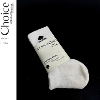 Tất Vớ Nữ Gân Trơn Cổ Cao CHOICE.SG Cotton Tự Nhiên Thời Trang Dày Dặn Êm Ái - Hilary-Socks