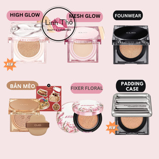 [FULLSIZE- KÈM LÕI] Phấn nước Cushion Clio Kill Cover GLOW/ FIXER/FOUNDWEAR BẢN MÈO KOSHORT