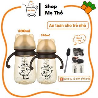 Bình sữa cổ rộng mèo kitty 300ml
