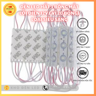 Đèn Led hắt 3 bóng mắt lồi điện 12V loại siêu sáng