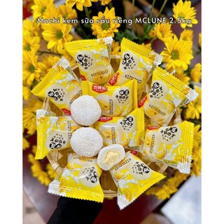 Bánh mochi kem sữa mix vị nhân sữa, nhân sầu riêng, nhân khoai môn thơm ngon