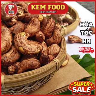 Hạt điều rang muối nguyên lụa loại 1 bình phước - kemfood