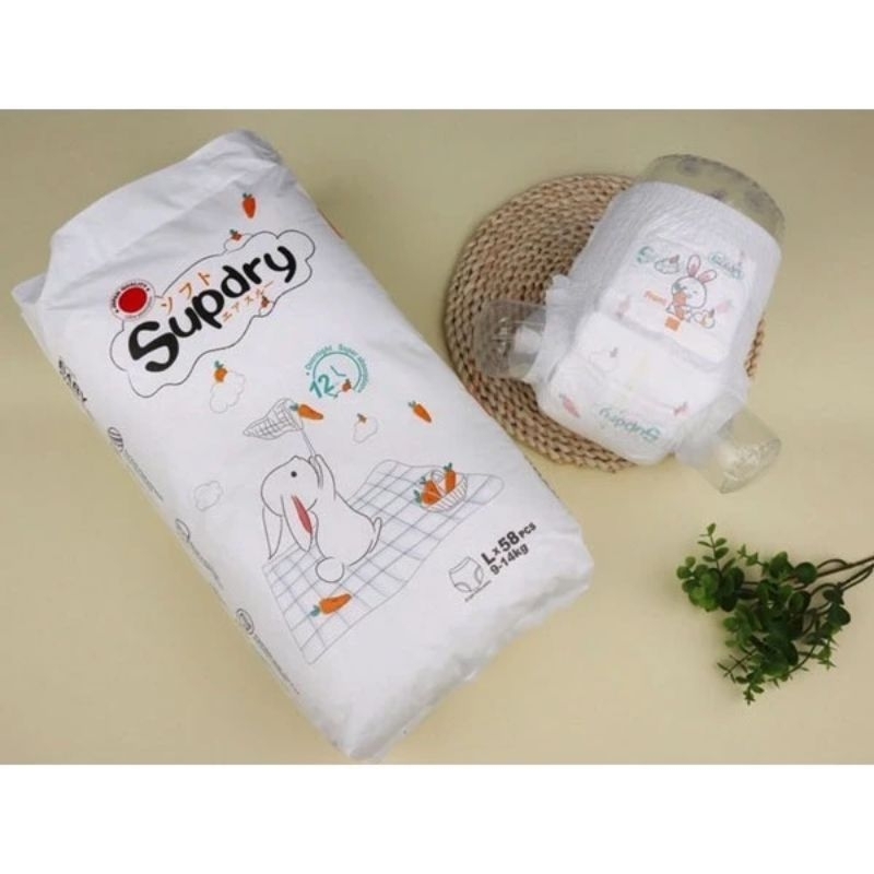 tã bỉm supdry trắng dán/quần nb80/s72/m66/L60
