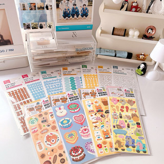 Set stickers nhân vật hoạt hình Daiso Hàn | Tiny Strawee