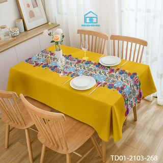 Khăn trải bàn Tín Phát trang trí tết , Vải Hàn Quốc cao cấp, sang trọng, phông nền chụp ảnh, khăn trải bàn tết