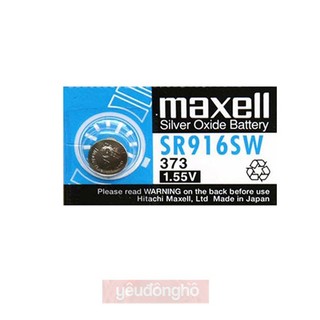 Pin đồng hồ SR916SW SR916 916 373 Maxell Chính Hãng