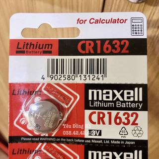 Pin maxell cr1632 1632 pin 3v lithium chính hãng japan
