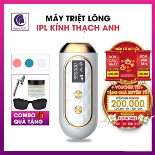 Máy Triệt Lông Vĩnh Viễn Tại Nhà IPL Mini, Triệt Tận Gốc An Toàn Mịn Màng Hiệu Quả Bảo Hành 12 Tháng