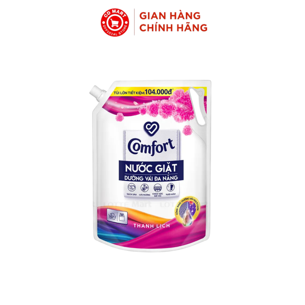 Nước Giặt Comfort Dưỡng Vải Hương Thanh Lịch 3.6kg