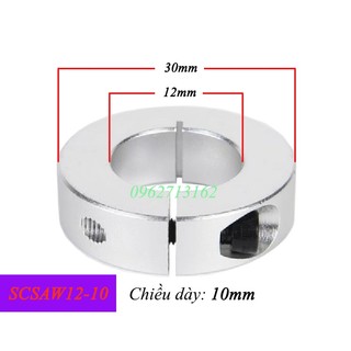 Vòng kẹp trục tròn scsaw12-10, kẹp cổ trục phi 12mm